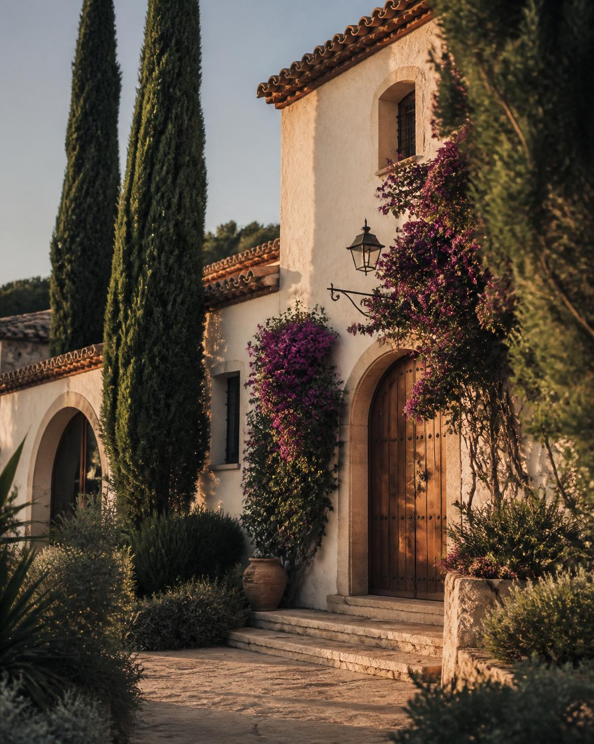 A stone villa on the Costa Blanca seen from its garden